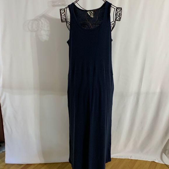 Navy Maxi Tank Dress - Picture 1 of 6